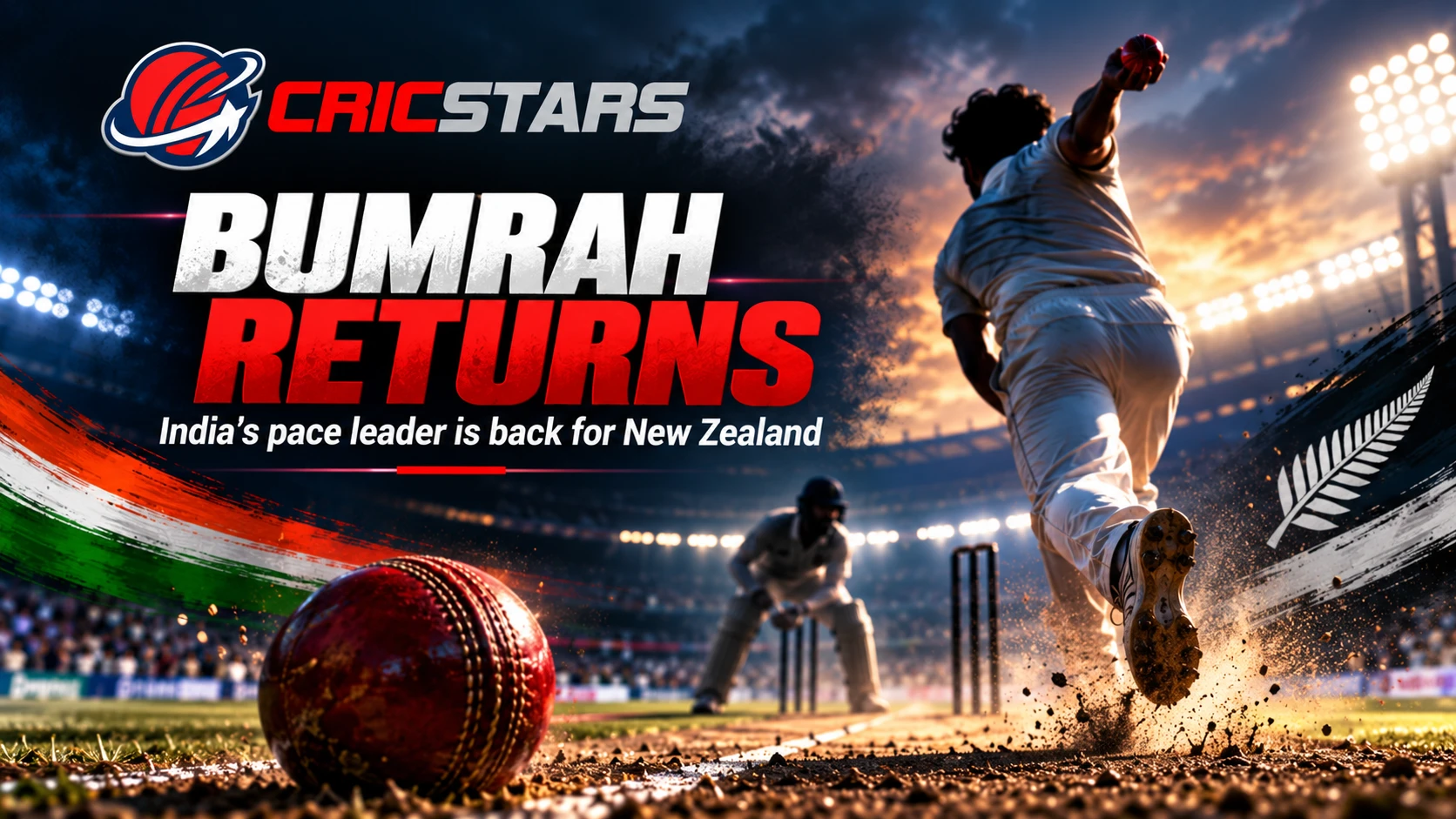 Graphic about Bumrah Returns to Lead India's Pace Attack