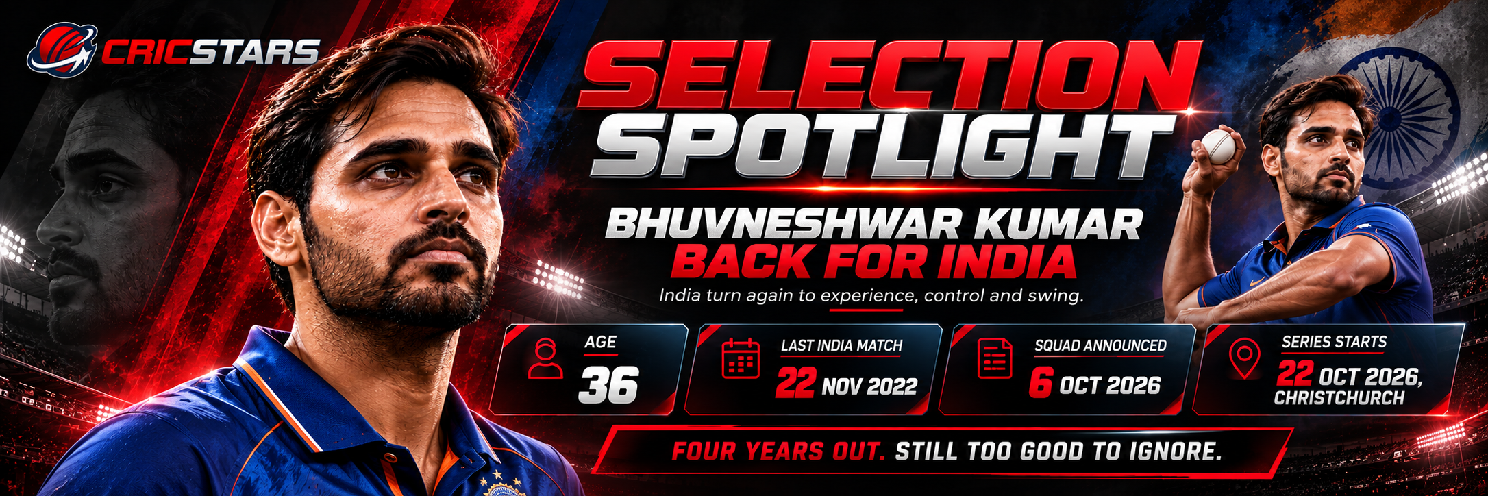 Bhuvneshwar Kumar Cricstars spotlight