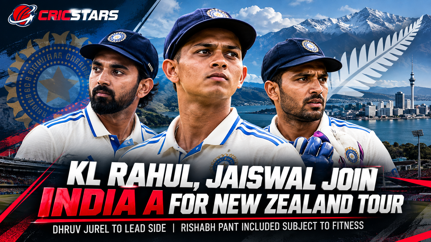 KL Rahul, Jaiswal Join Jurel-Led India A for New Zealand Red-Ball Tour - Cricket News article cover image on Cricstars