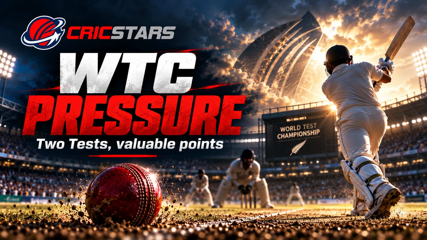 Graphic about World Test Championship Points Add Further Pressure